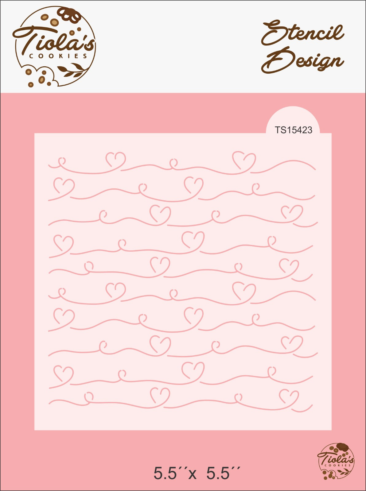 CORAZON NUDO LINEA Stencil