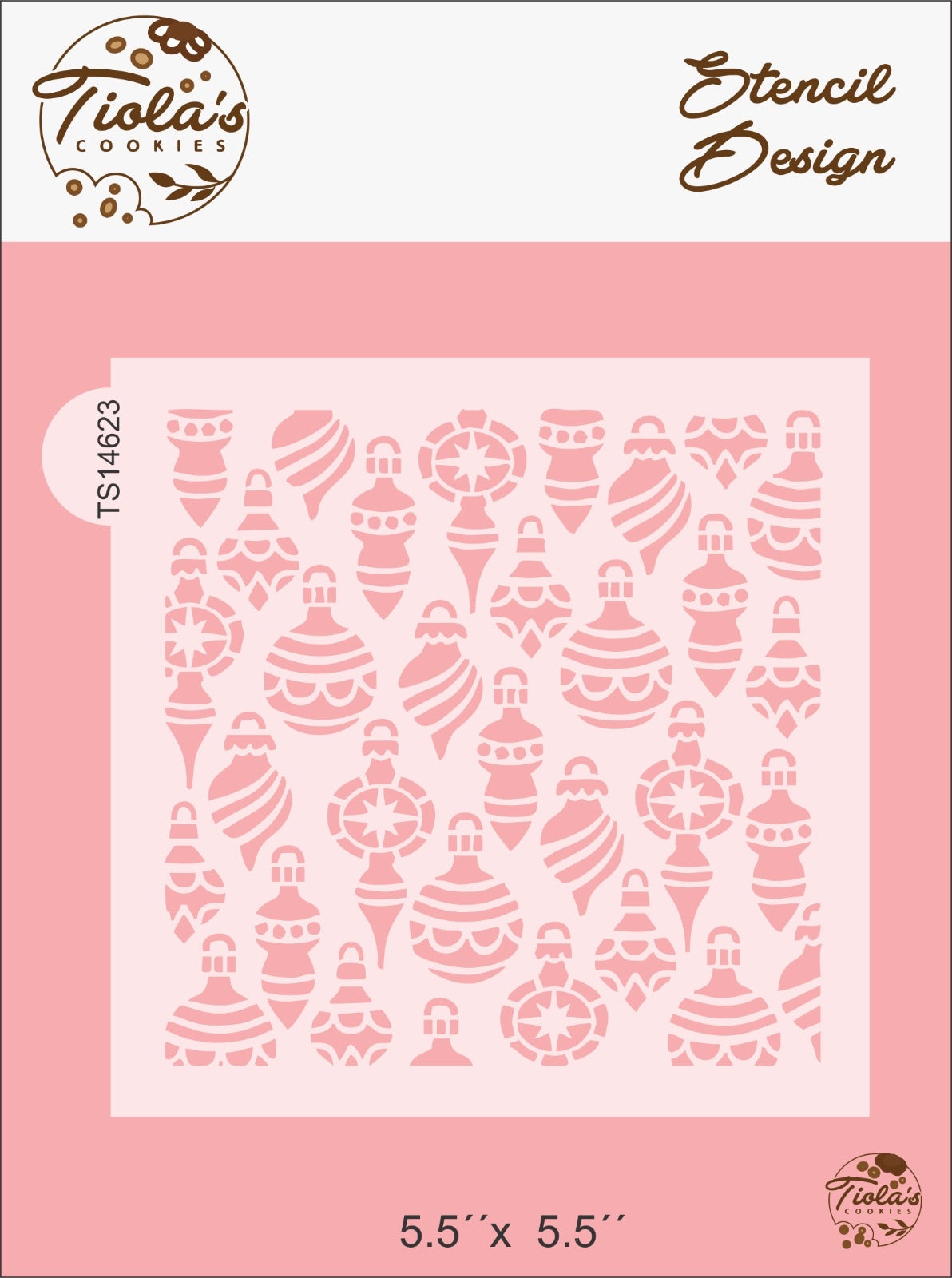 Textura Stencil Navidad bolas