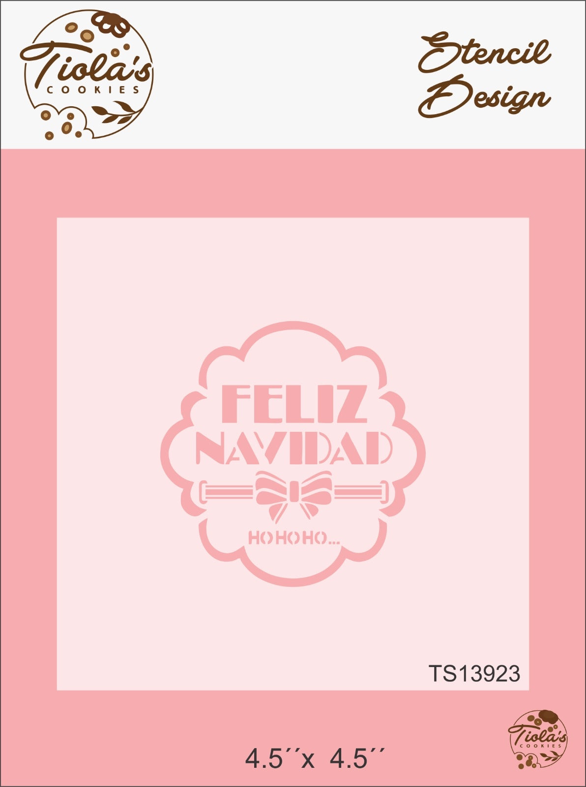Stencil Navidad Texto Feliz Navidad HO !