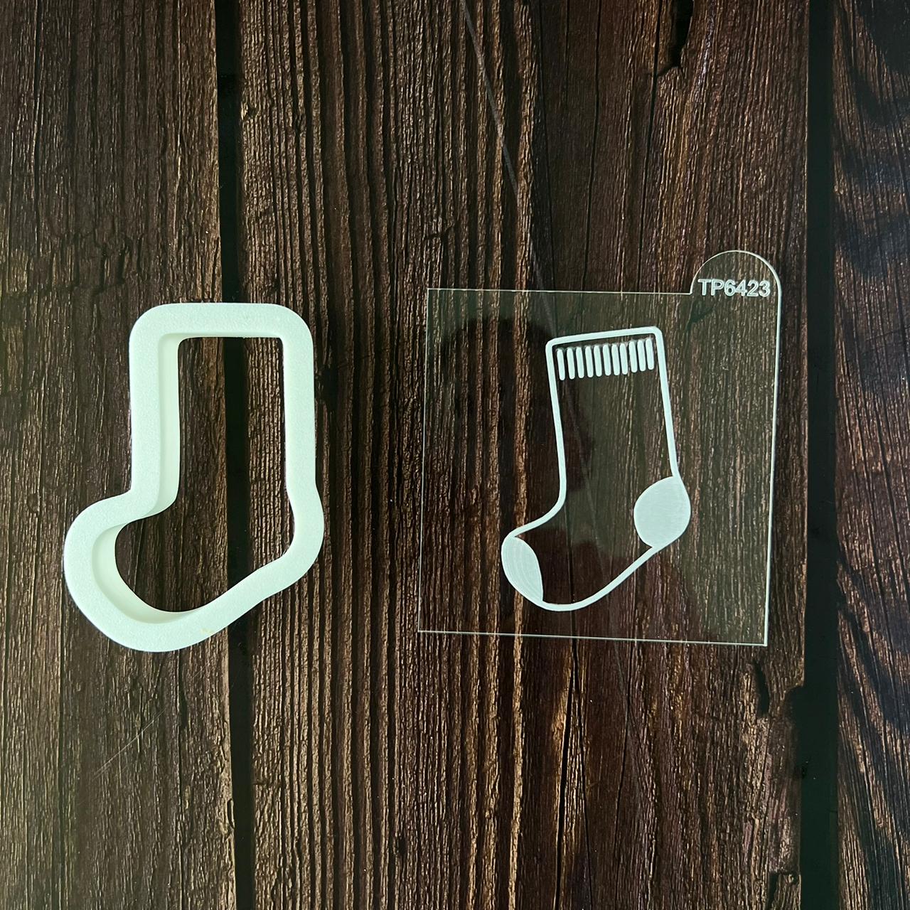 Cortador y Embossing: Calcetines