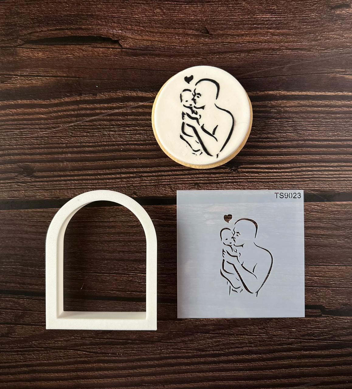 Stencil + cortador: Padre e hijo