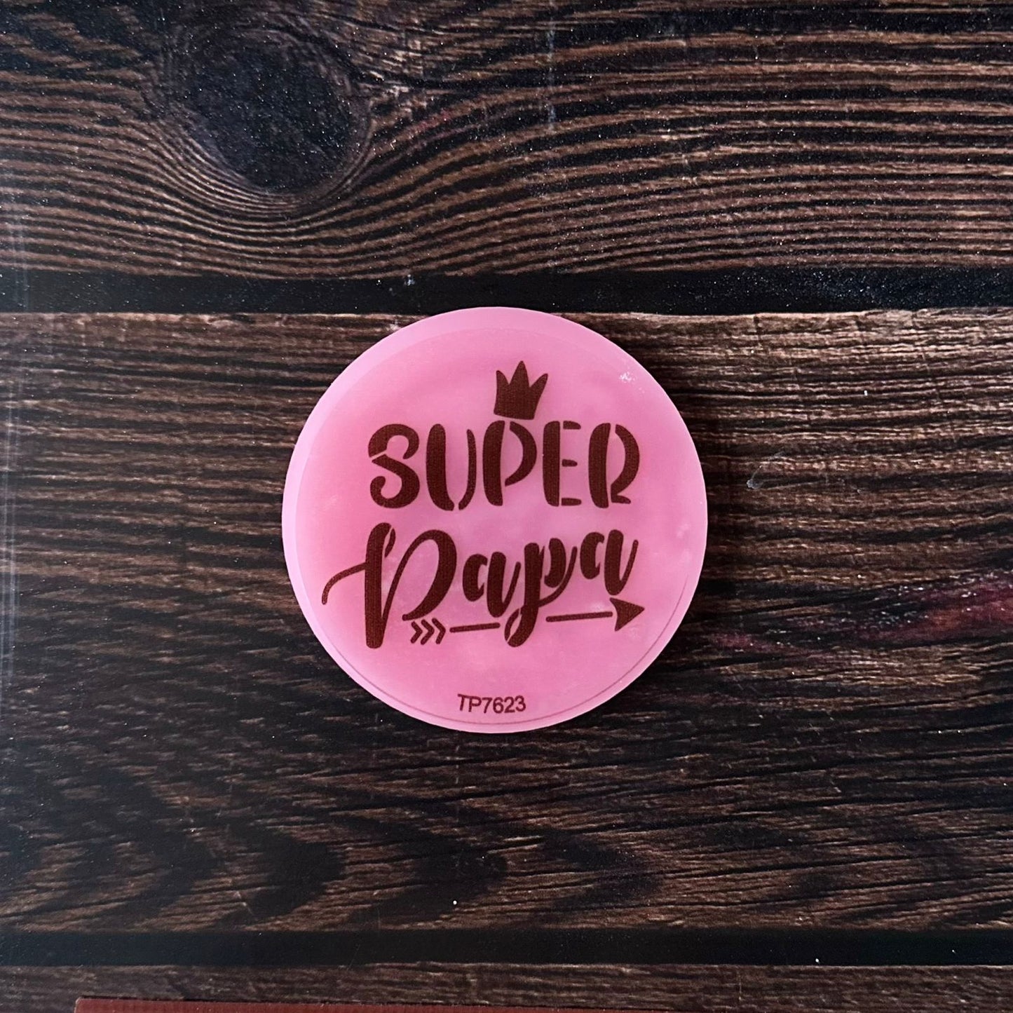 Pink Embossing: Super papá