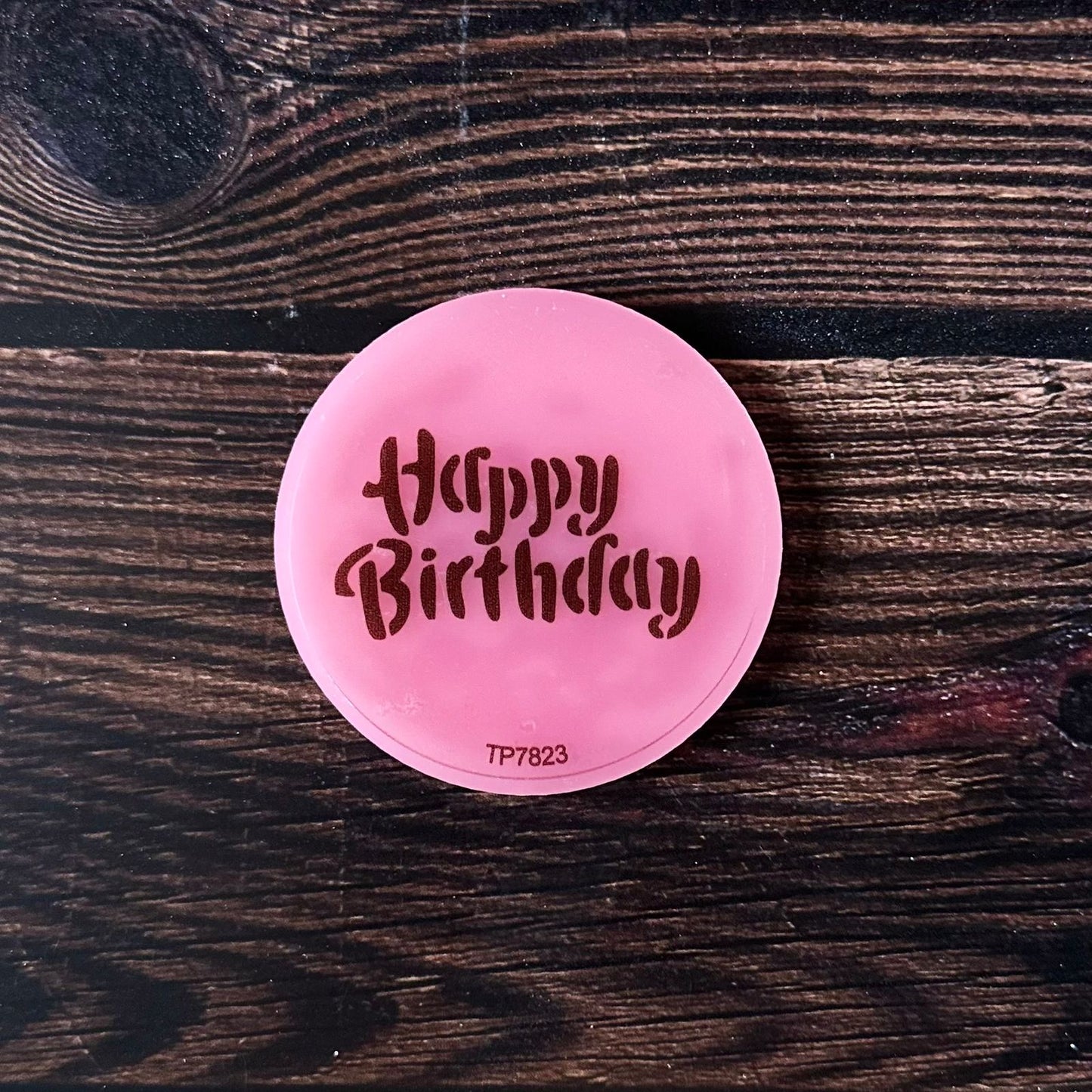 Pink Embossing: Happy Birthday 1