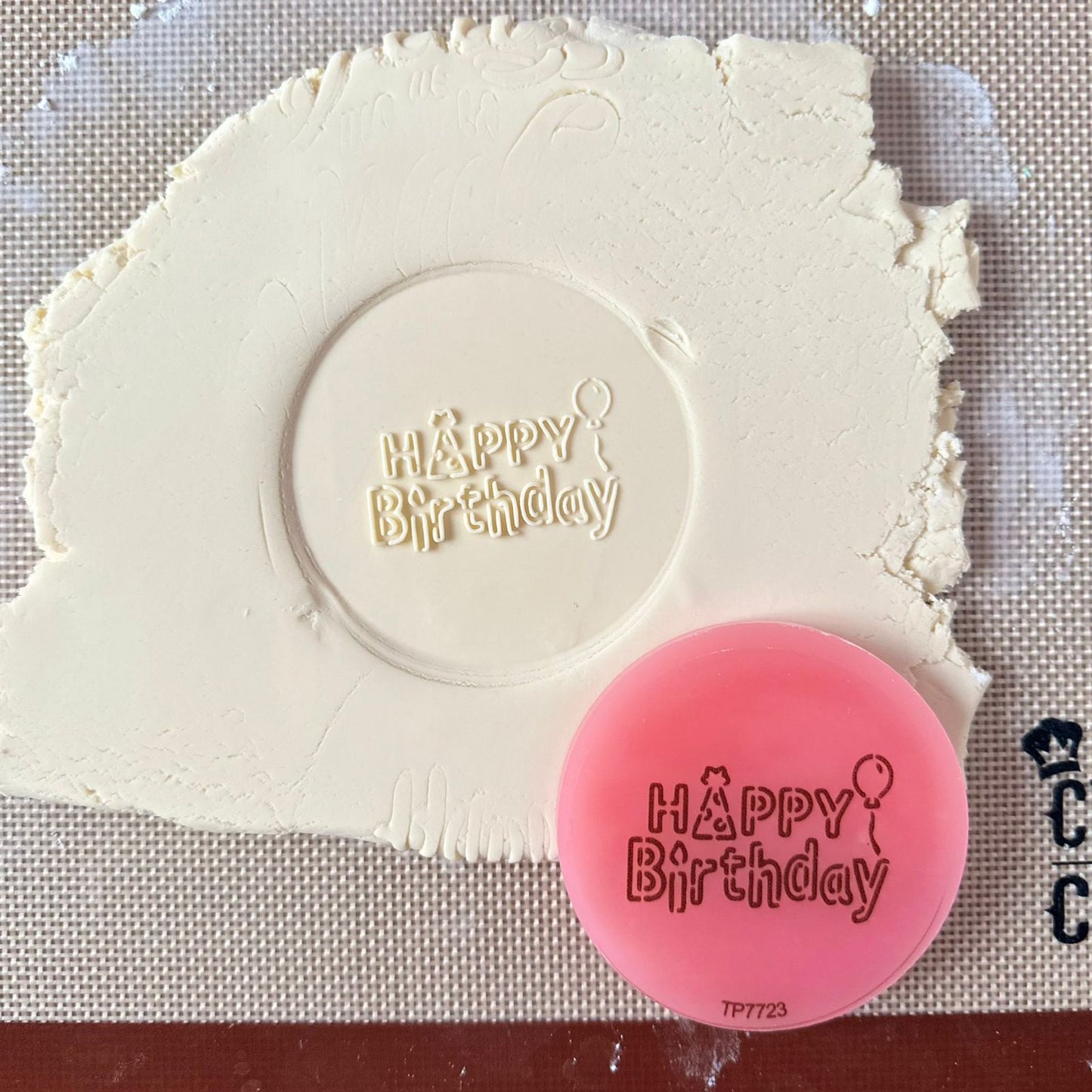 Pink Embossing: Happy Birthday 2