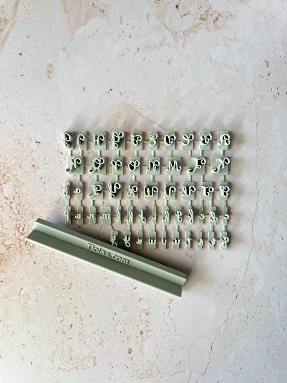 Marcadores de letras personalizable
