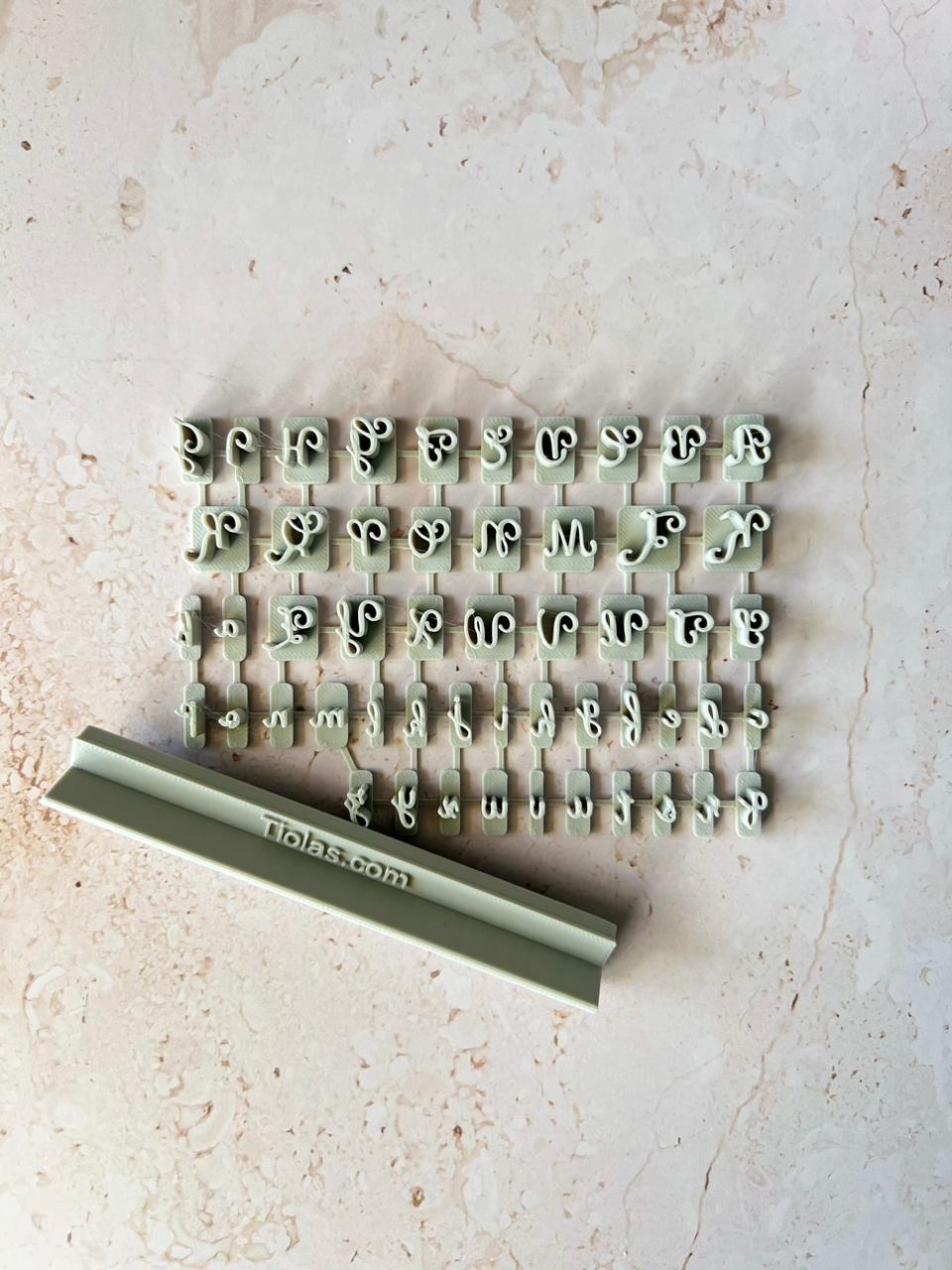 Marcadores de letras personalizable