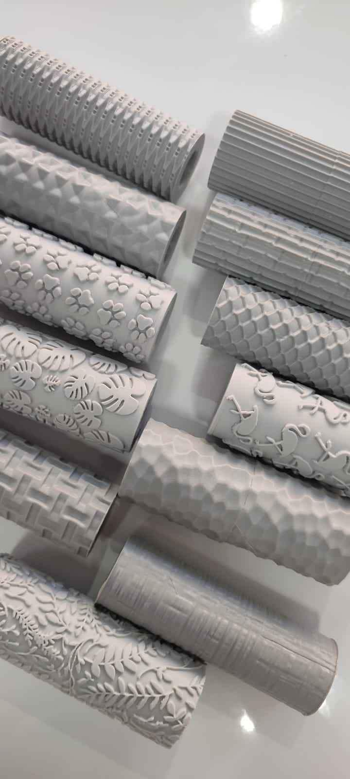 Rodillos de textura para aretes