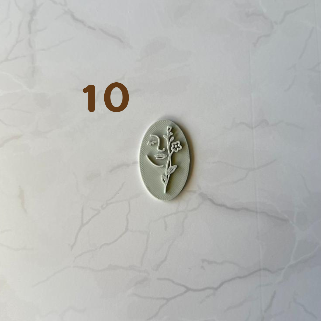 Marcadores de flores para aretes