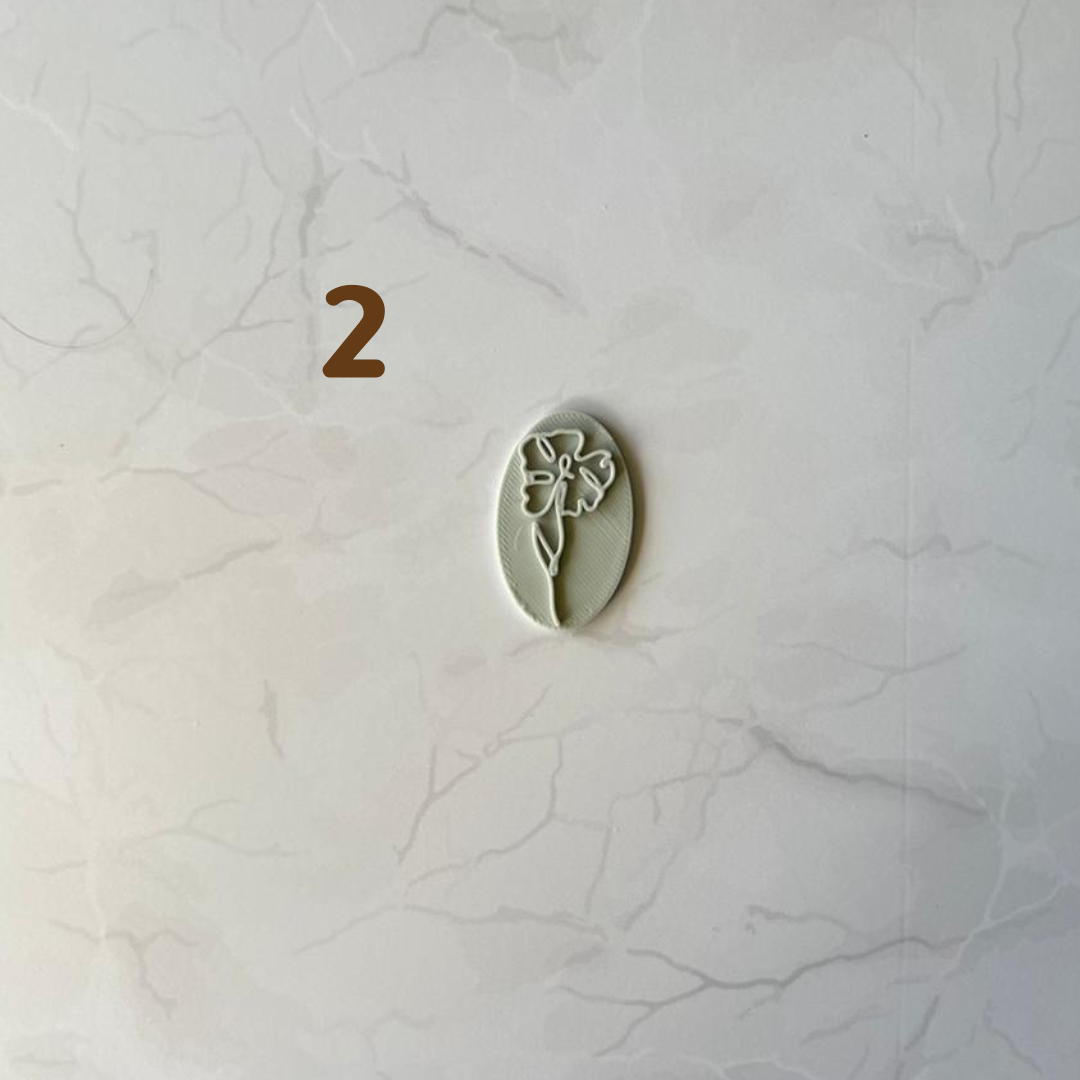 Marcadores de flores para aretes