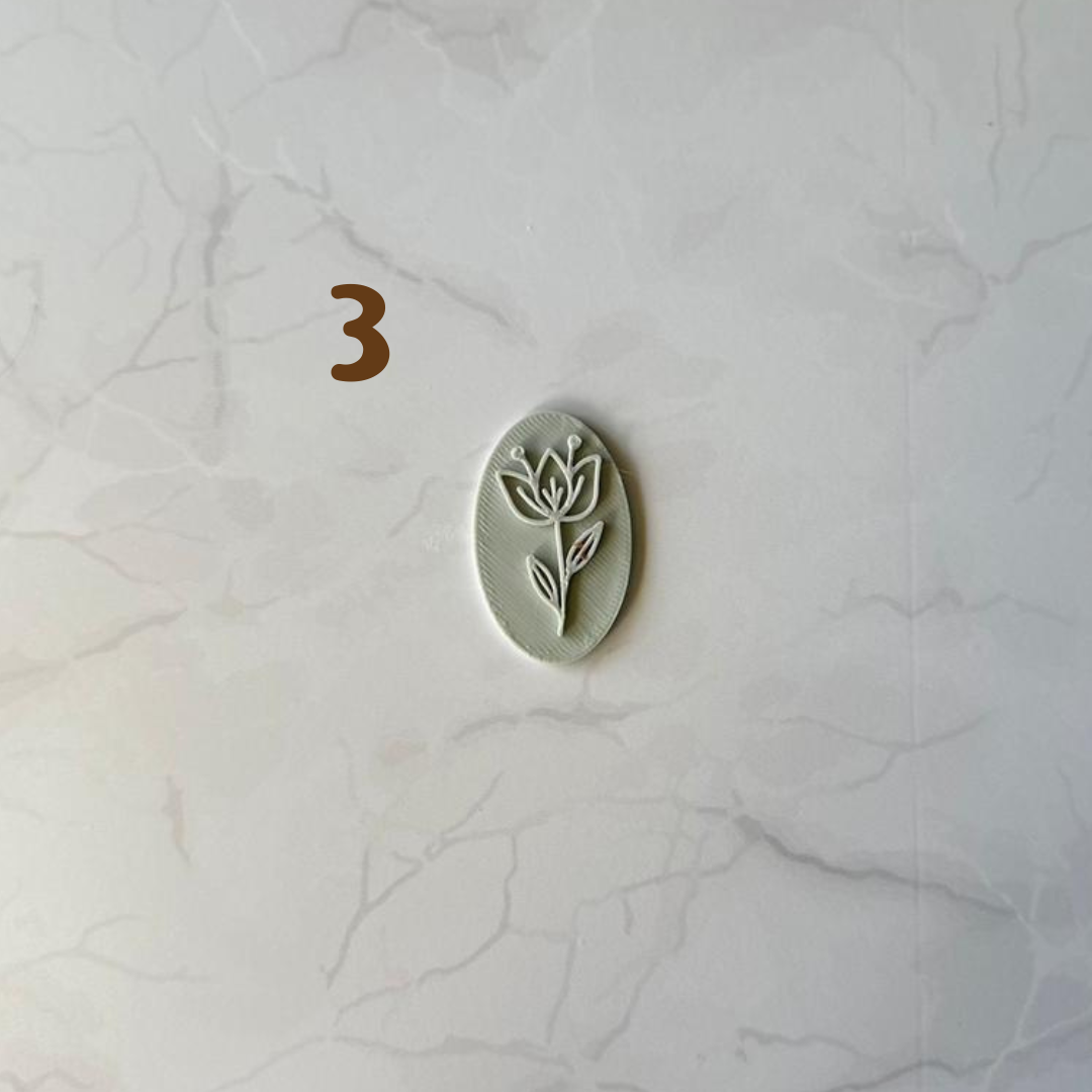 Marcadores de flores para aretes