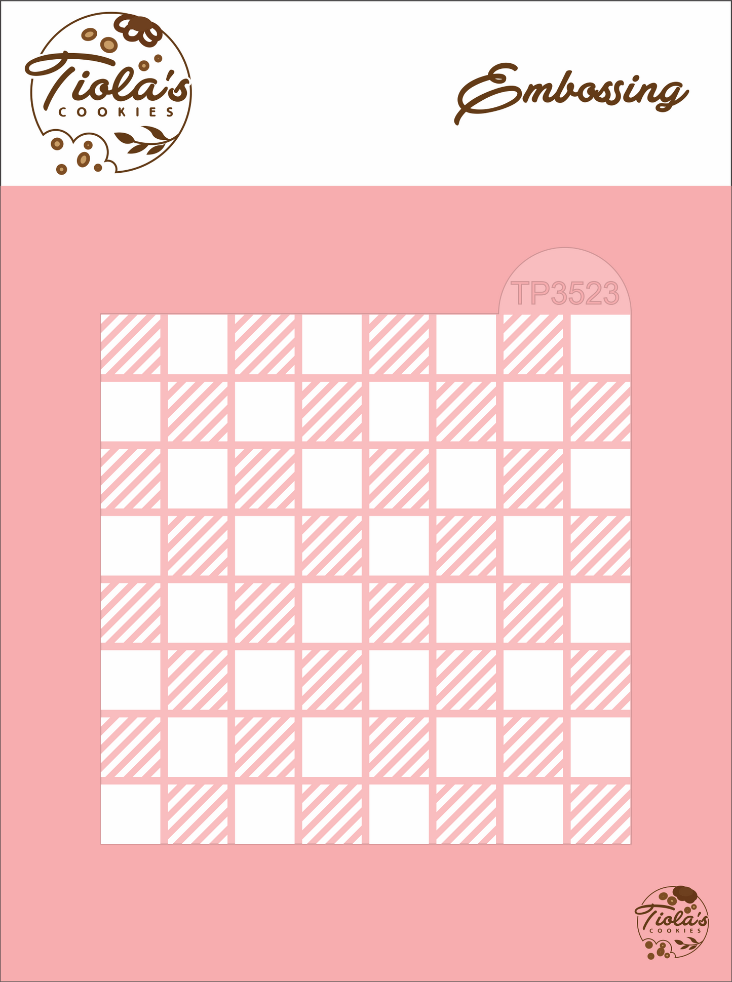 Textura Mosaico Cuadros Rayados Embossing
