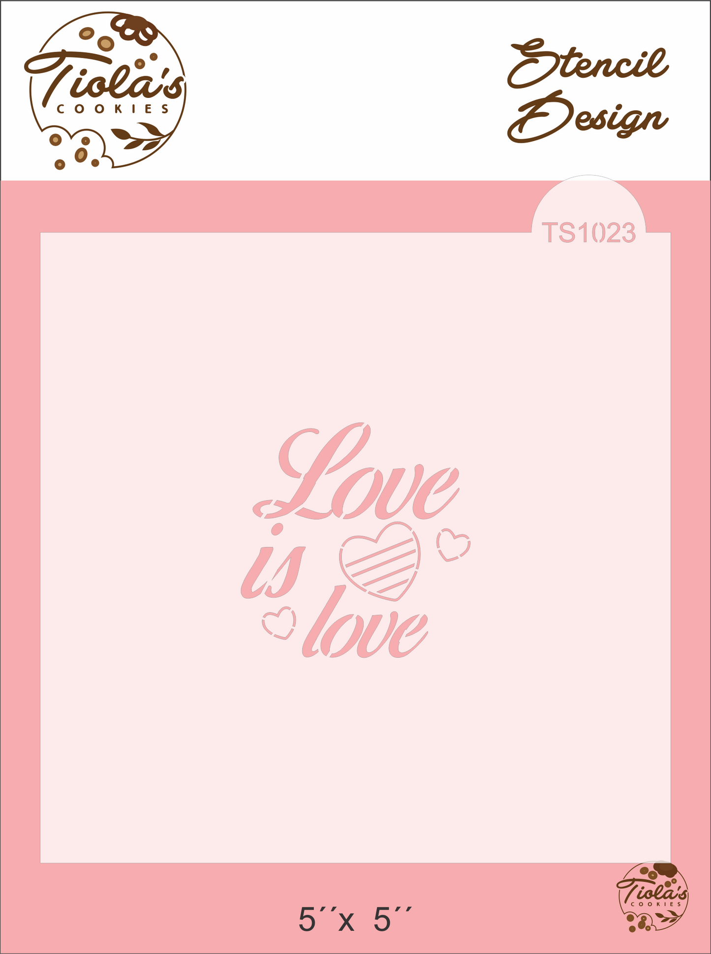 Love is love Stencil