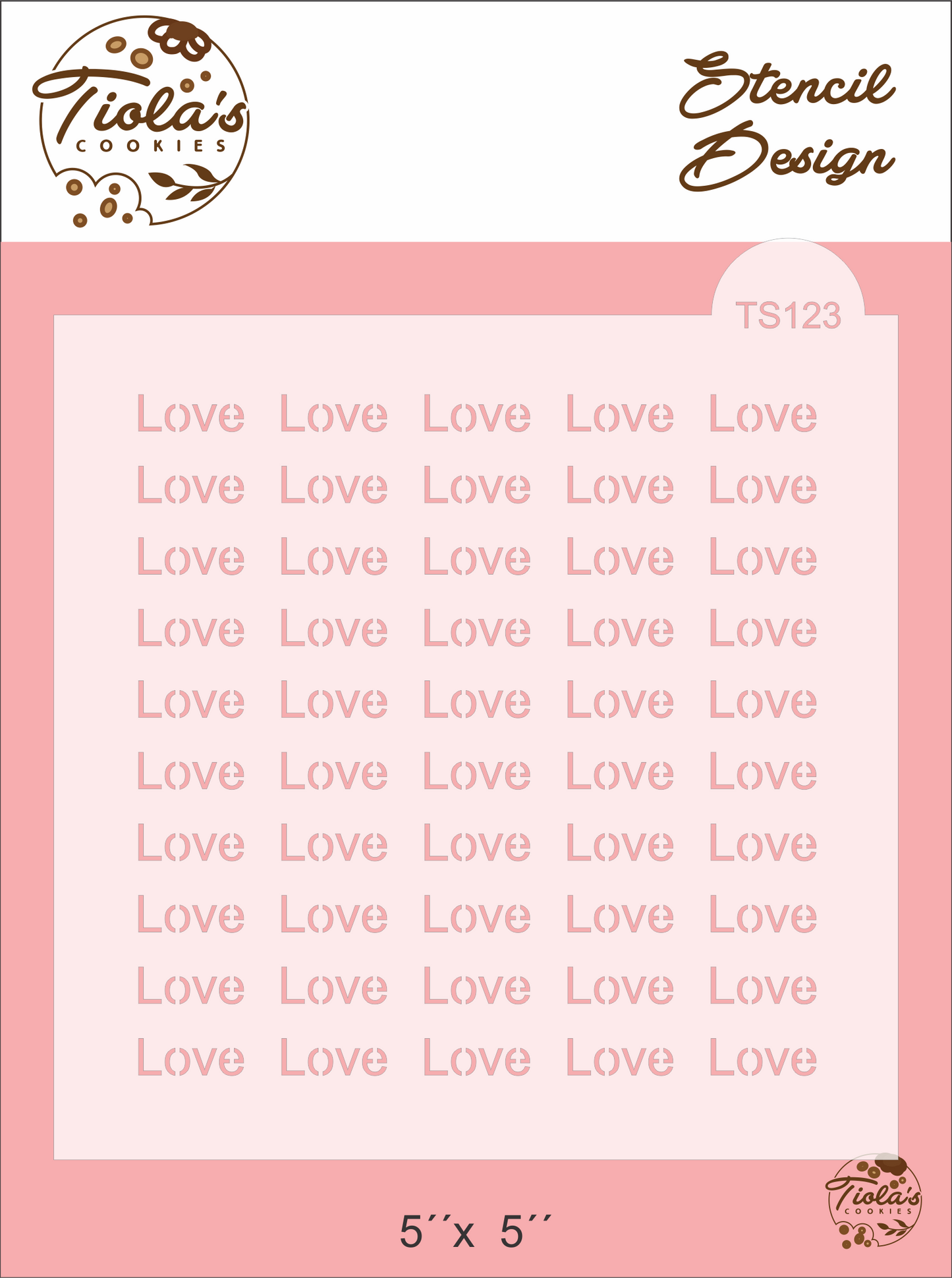 Textura Love Stencil