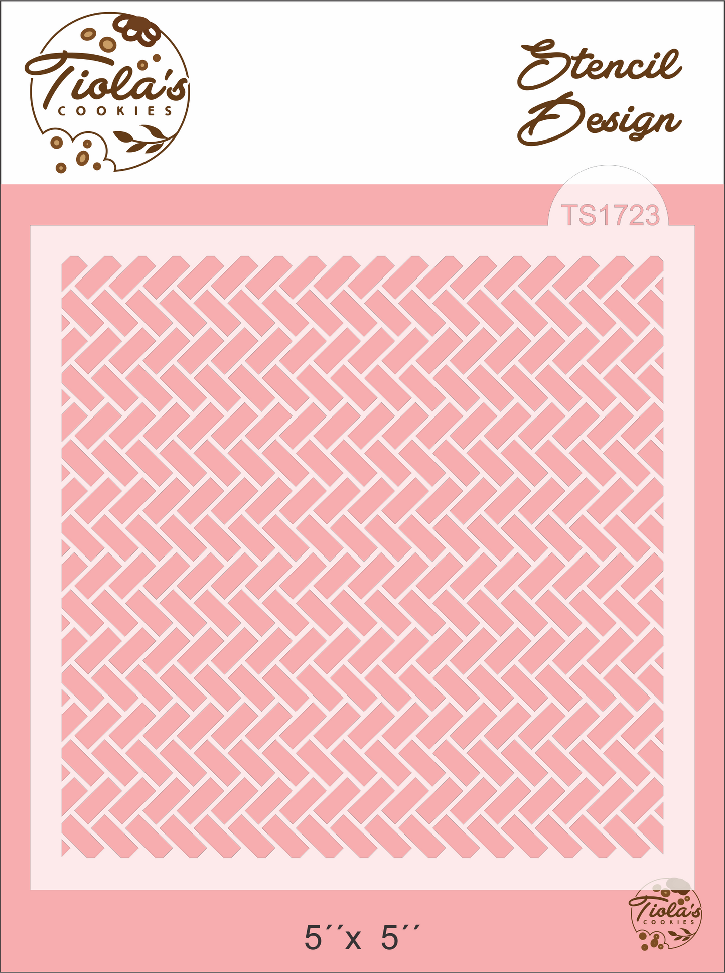 Ladrillos diagonal Textura Stencil