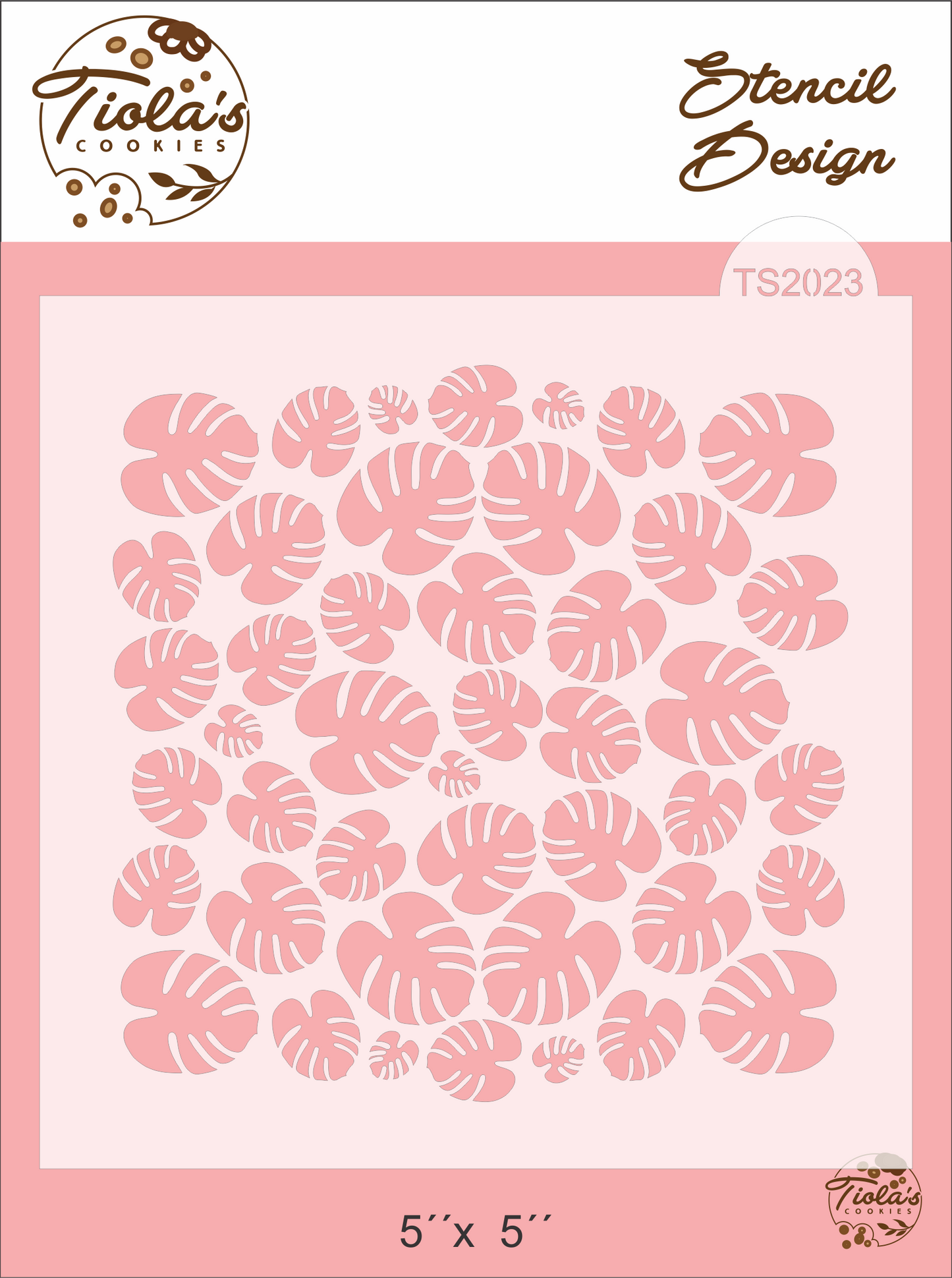 Hojas Monstera Textura Stencil