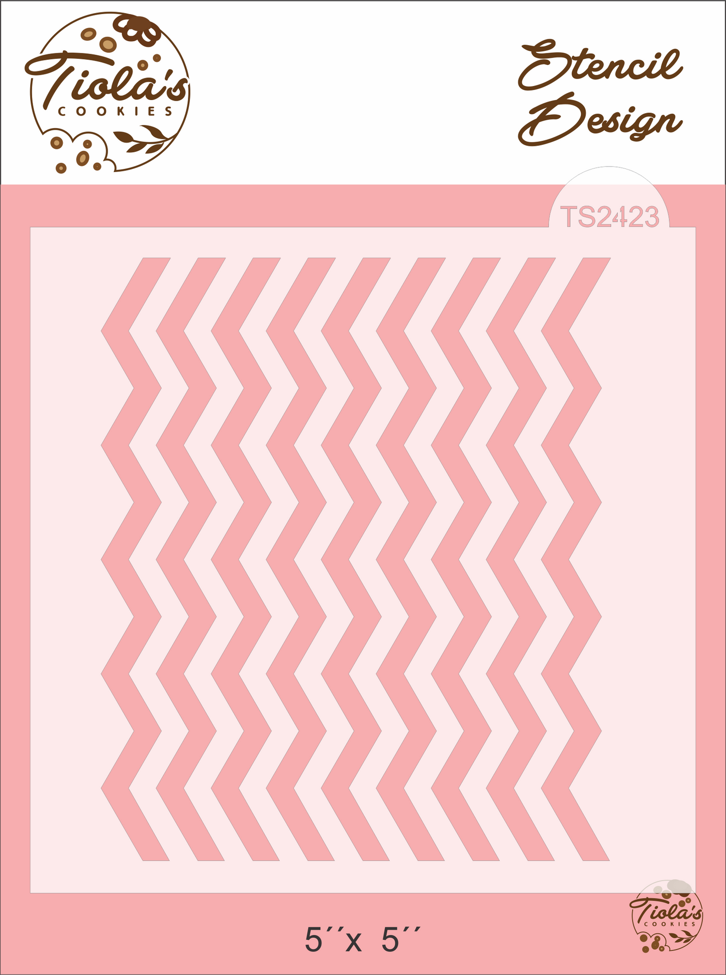 Zigzag Textura Stencil