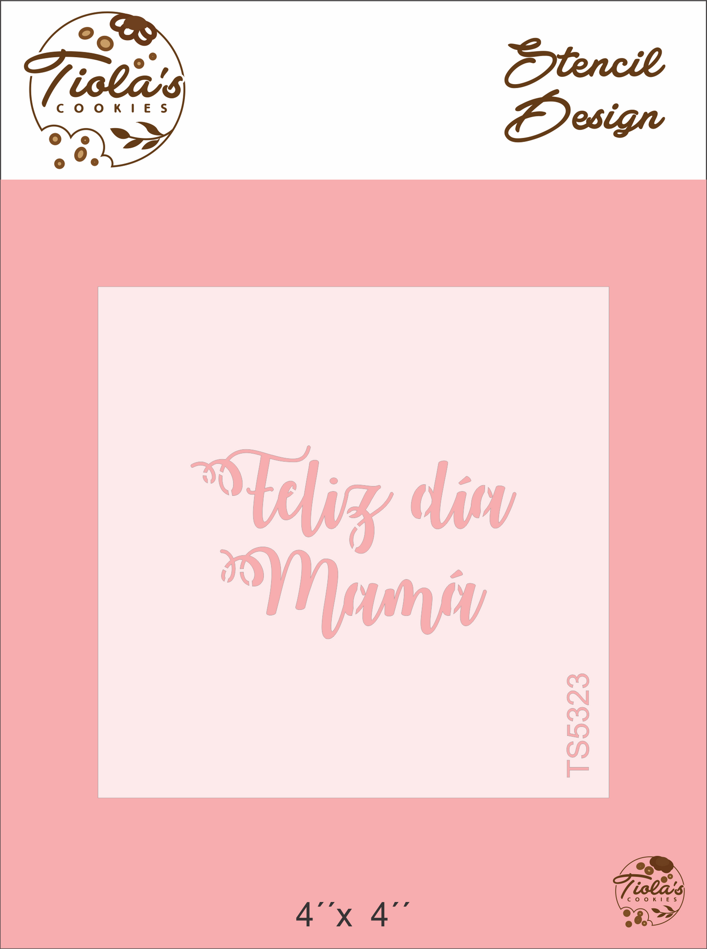 Feliz día mamá Stencil