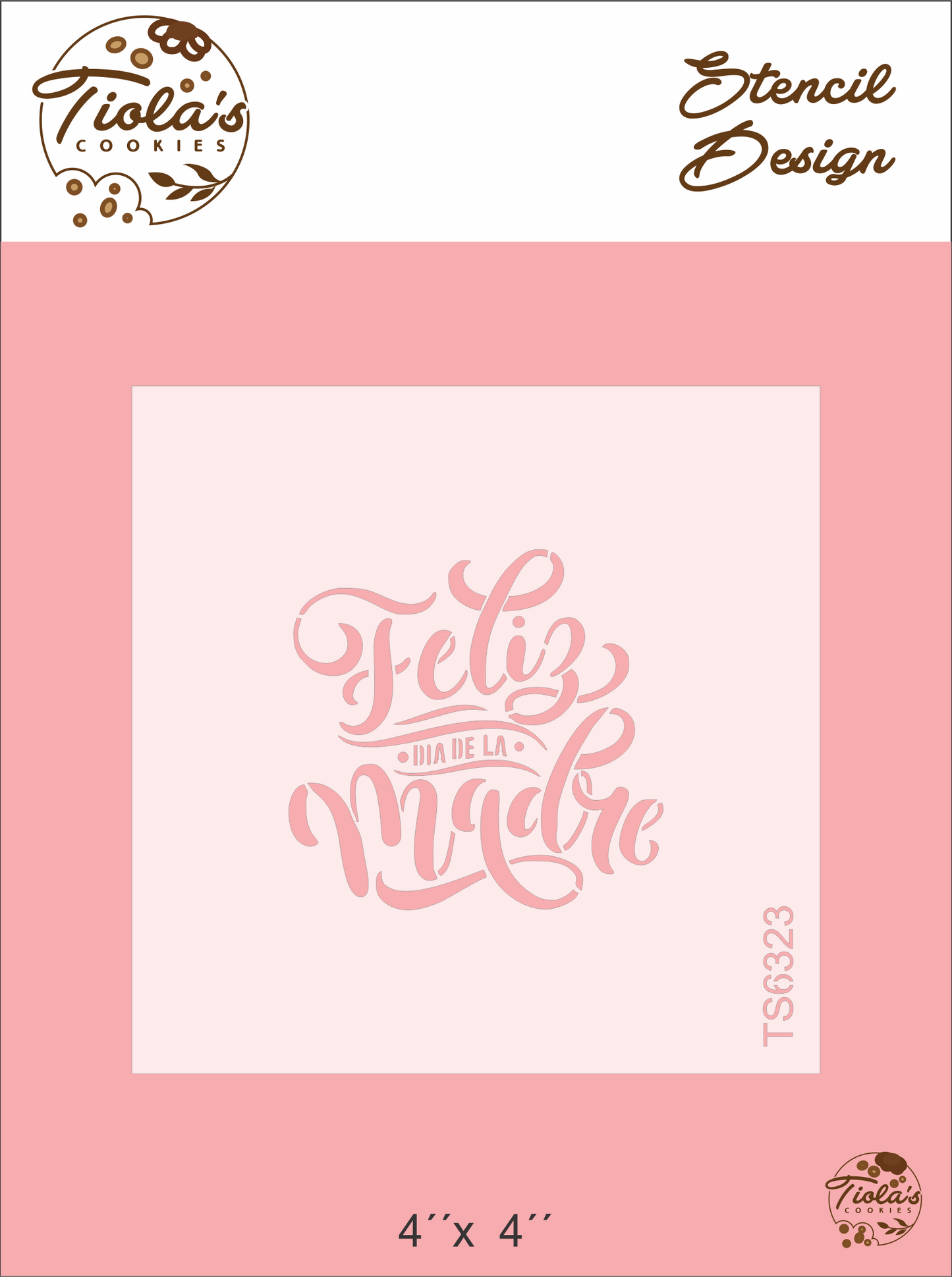 Feliz día de la madre Stencil