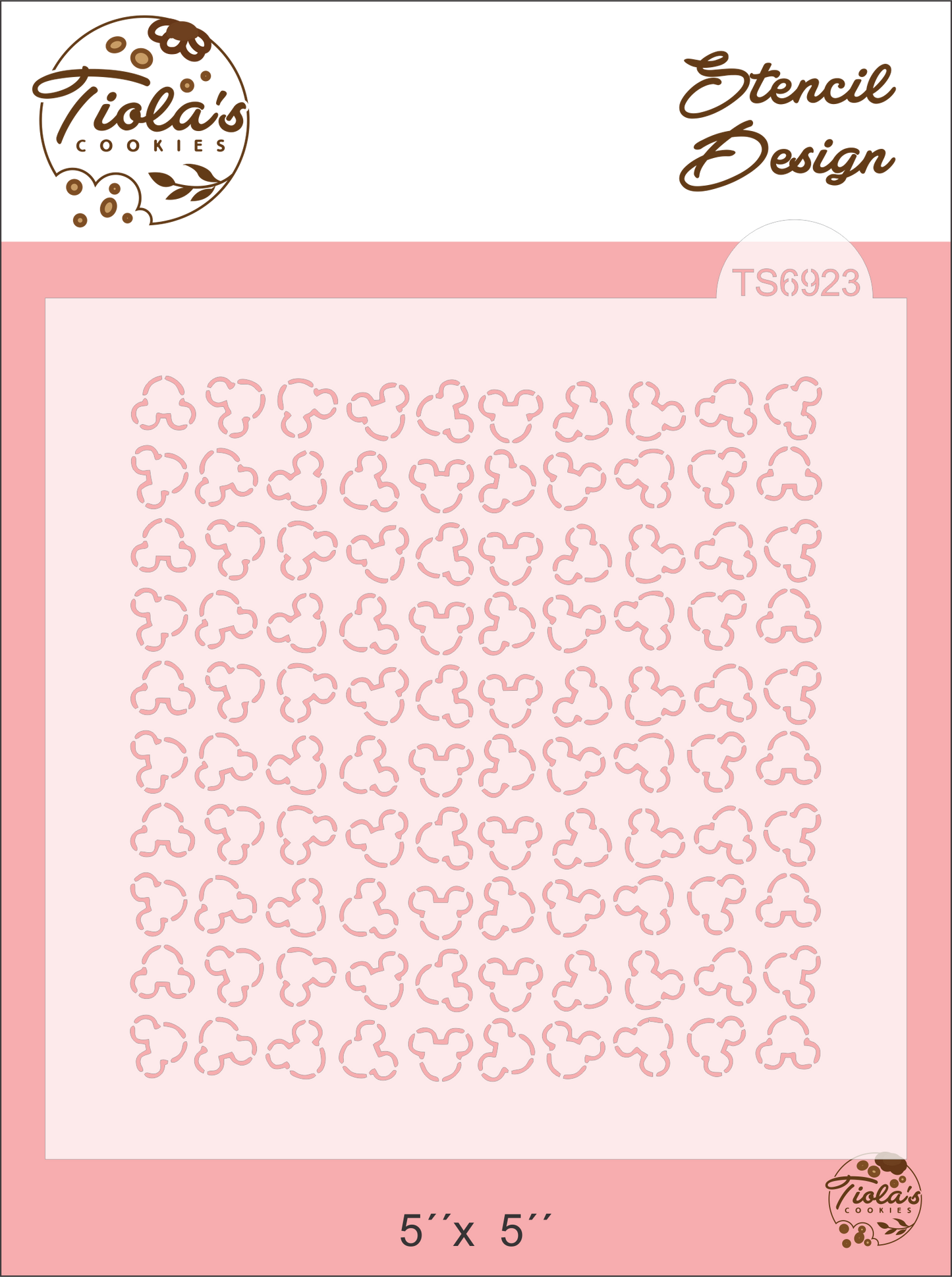 Textura Cabeza Mickey Stencil
