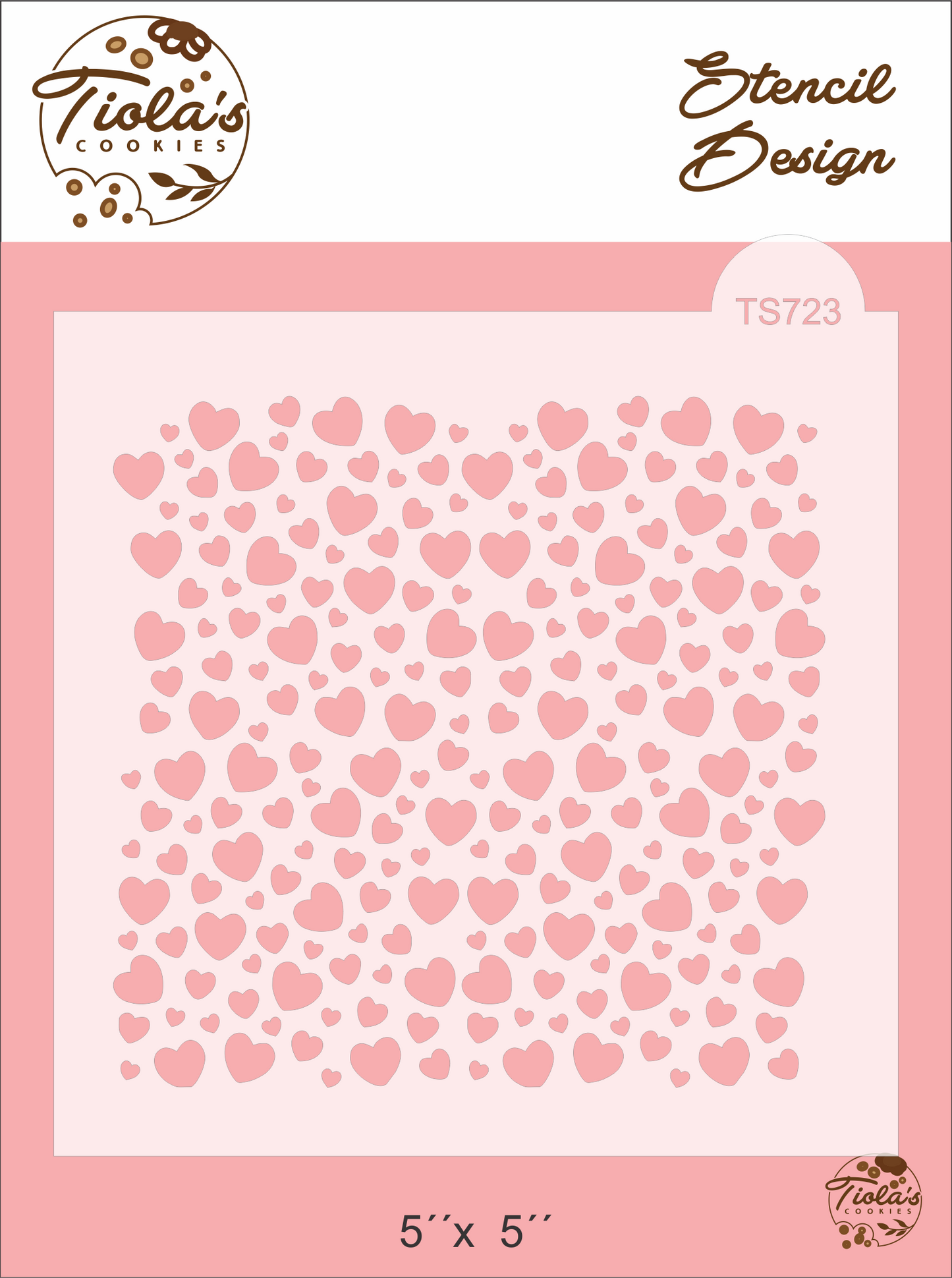 Textura Corazones Stencil