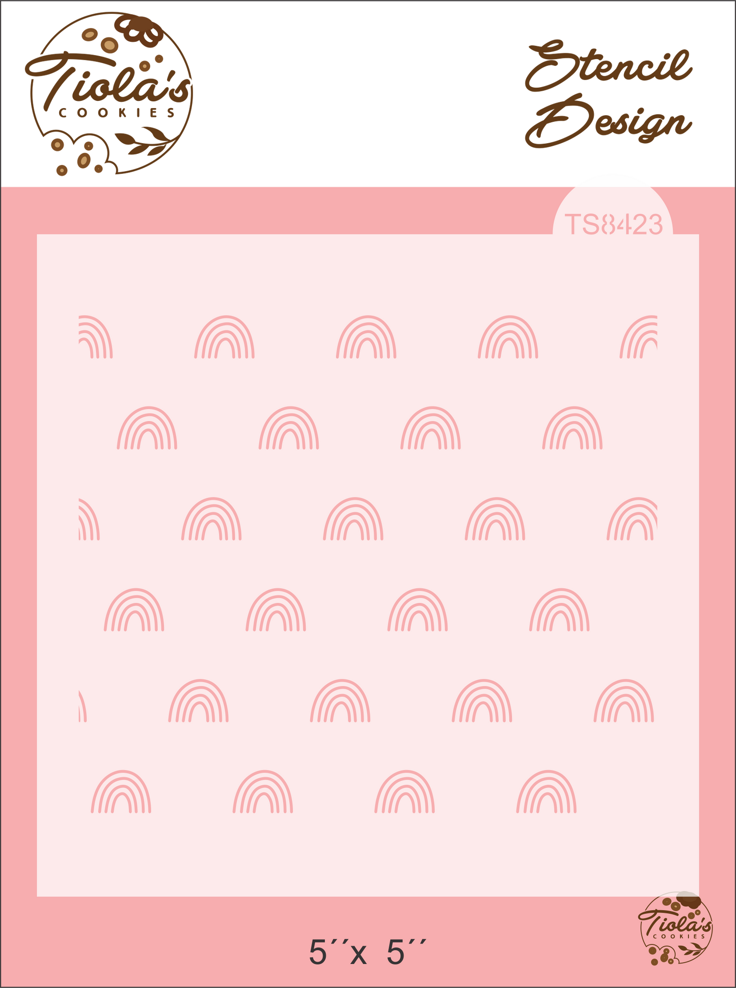 Arcoiris Textura Stencil