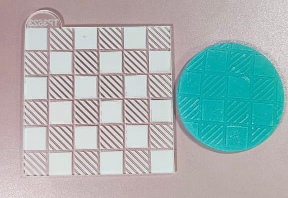 Textura Mosaico Cuadros Rayados Embossing