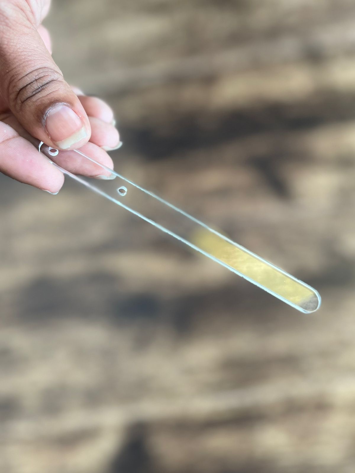Popsicle sticks Acrilico Transparente