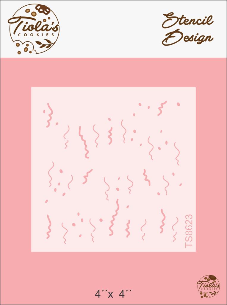 Globos fuego de 2 Textura Stencil
