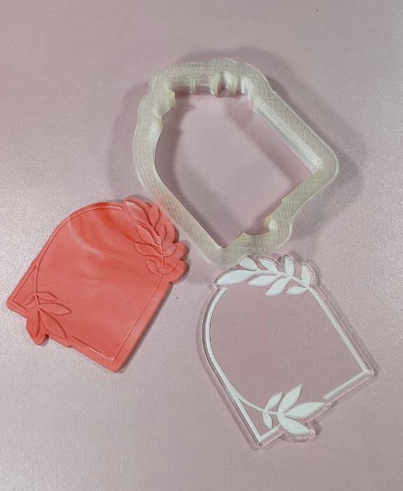 Embossing y cortador: Marco de hojas