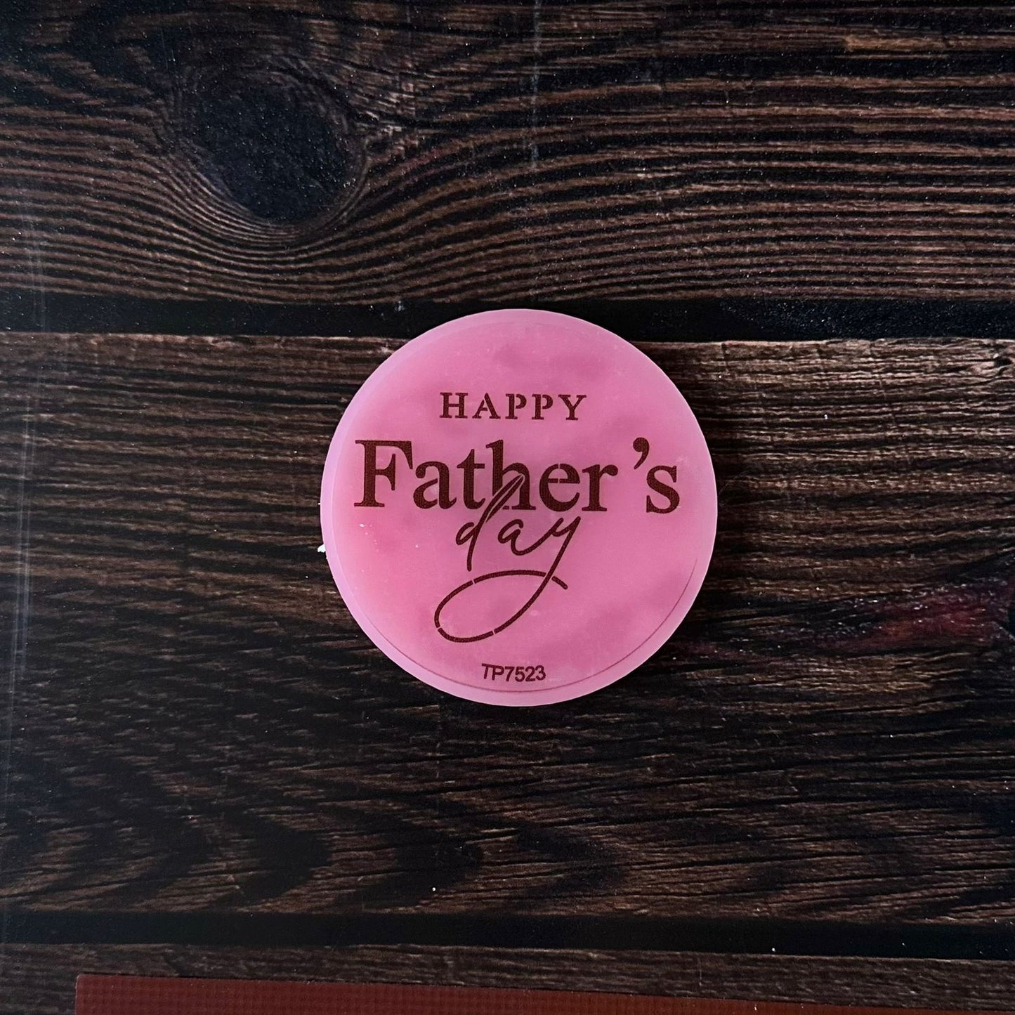 Pink Embossing: Happy Fathers Day 1