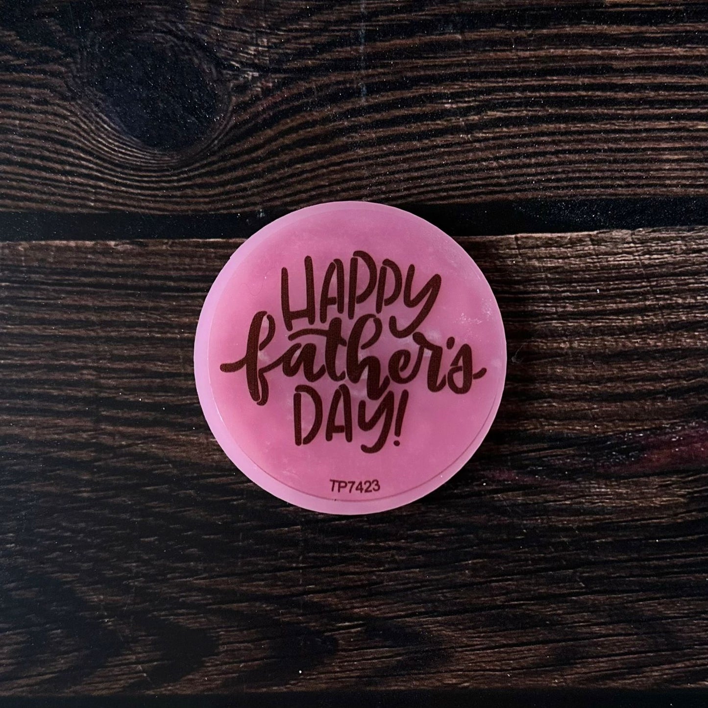 Pink Embossing: Happy Fathers Day 2