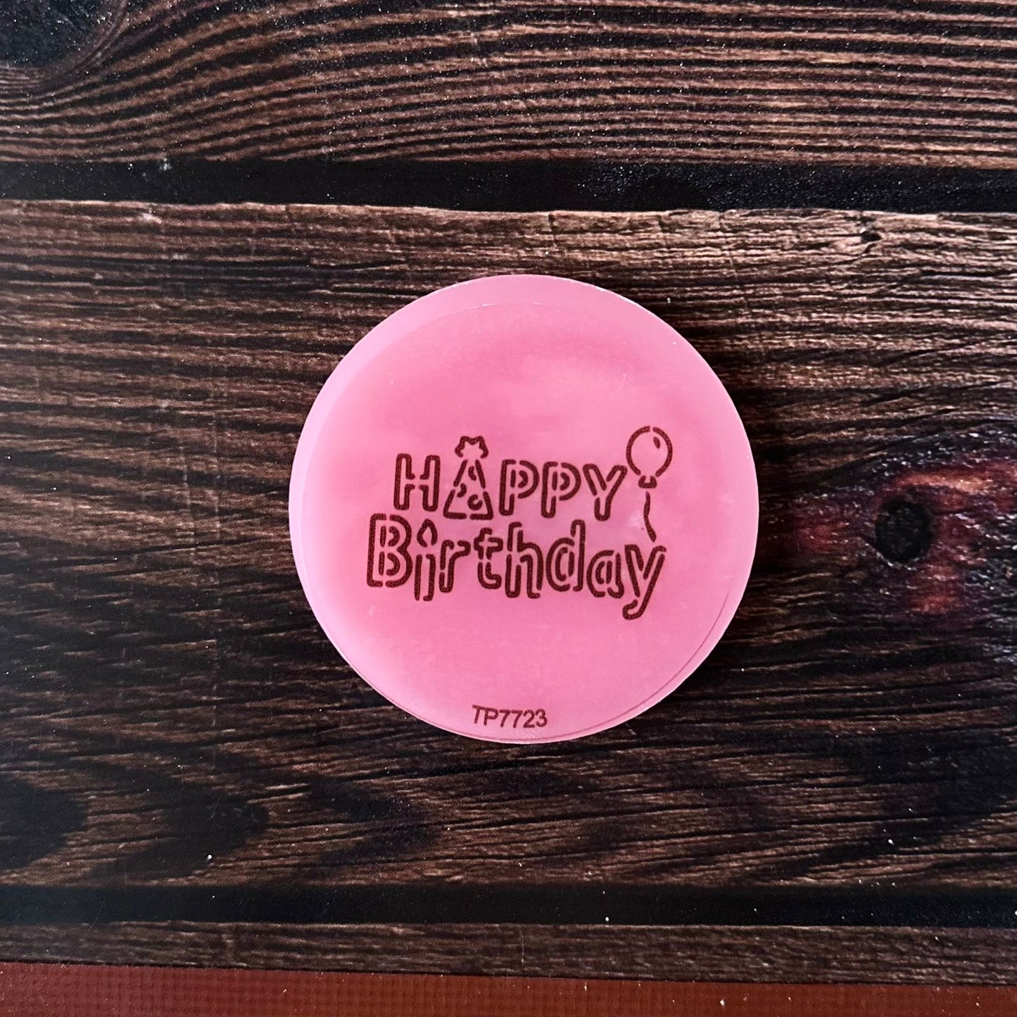 Pink Embossing: Happy Birthday 2