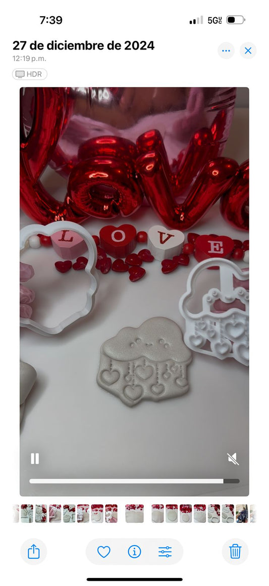 Cortador y Marcador  NUVE CORAZONES