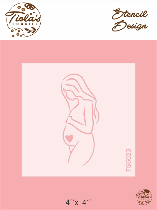 Embarazada Stencil