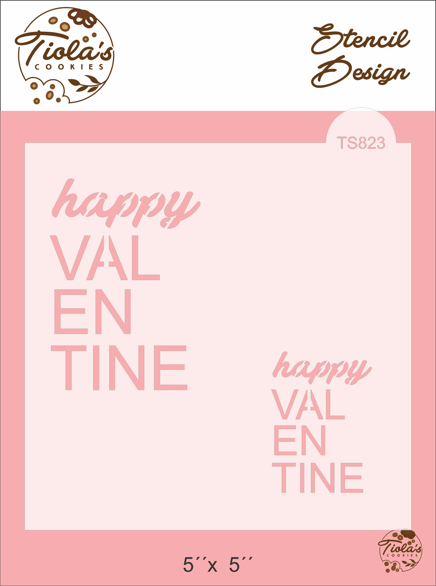 Happy Valentine Stencil