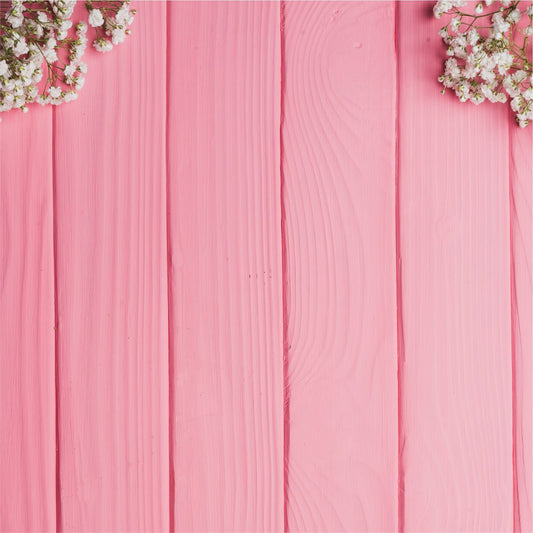 Fondo Rosa Madera con Baby breath